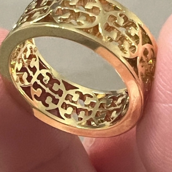 Tory Burch Gold Cutout Ring - Picture 3 of 3